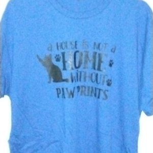 blue a house is not a home without paw prints
